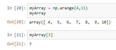 numpy indexing an array