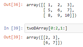 numpy 2-dimensional array selection