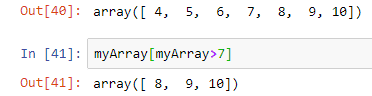 numpy conditional returns