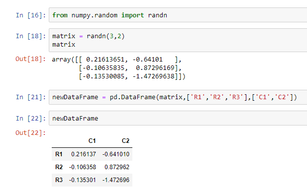 pandas dataframe