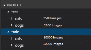 cats vs dogs dataset structure