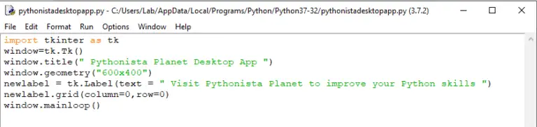 How to Create a Desktop Application Using Python – Pythonista Planet