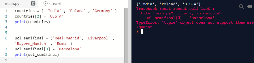 mutable vs immutable data types in python