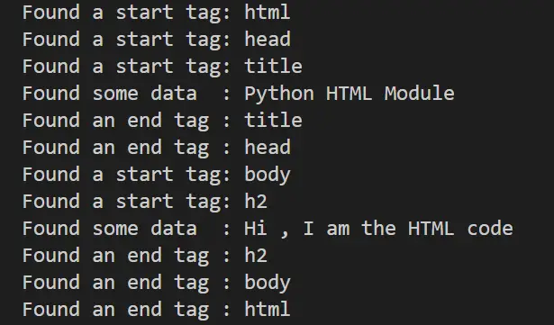 python html parser example