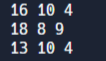 C  program to implement matrix addition - output